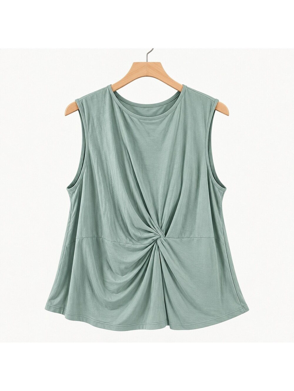 NWT Calvin Klein Sleeveless Twist Front Draped Top, 2X